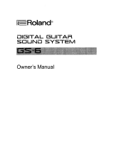 Roland GS-6 Owner's manual