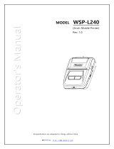 WOOSIM WSP-L240 Operating instructions