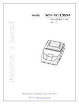 WOOSIM WSP-R241 Operating instructions