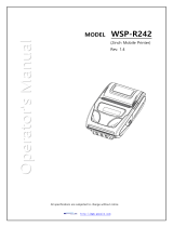 WOOSIM WSP-R242 Operating instructions