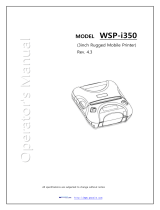 WOOSIM WSP-i350 Operating instructions