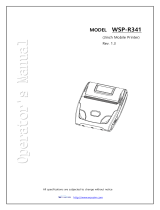 WOOSIM WSP-R341 Operating instructions