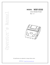 WOOSIM WSP-R350 Operating instructions