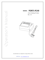 WOOSIM PORTI-PC40 Operating instructions