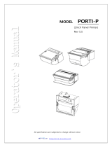 WOOSIM Porti-P30 Operating instructions