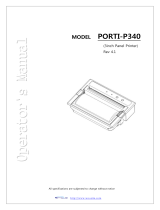WOOSIM Porti-P340 Operating instructions