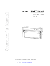 WOOSIM Porti-P440 Operating instructions