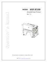 WOOSIM Porti-BT200 Operating instructions