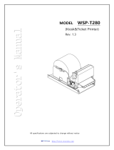 WOOSIM WSP-T280 Operating instructions