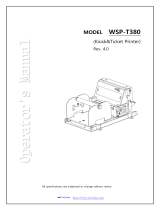 WOOSIM WSP-T380 Operating instructions