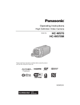 Panasonic HC-W570 Operating Instructions Manual