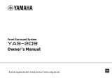 Yamaha YAS-209 Owner's manual