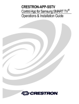 Crestron CRESTRON-APP-SSTV Operations & Installation Manual