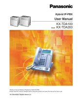 Panasonic HYBRID IP-PBX KX-TDA100 User manual