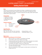 Cocoon HE180359 Wireless Fast Charger User guide