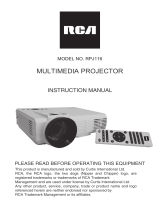 RCA RPJ116 User manual