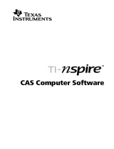 Texas Instruments TI-Nspire Software Manual