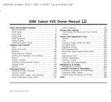 Saturn VUE 2008 Owner's manual