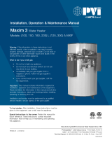 PVI Industries Maxim 3 1000-2000 MBH Installation guide