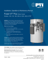 PVI Industries Power VT Plus 1000-2000 MBH Installation guide