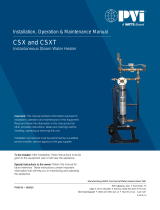 PVI Industries CSX Instantaneous Installation guide