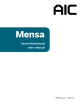 AIC Mensa User manual