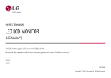 Uncategorized LG LED Monitor applies LCD screen User manual