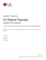 LG 43UM3DG-B Owner's manual
