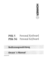 Hohner PSK 5 Owner's manual