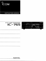 ICOM IC-765 Owner's manual