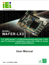 IEI Technology WAFER-LX3 User manual
