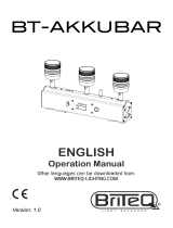 Briteq BT-AKKUBAR Owner's manual