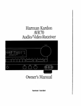 Harman Kardon AVR70 Owner's manual