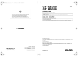 Casio CT-X3000 User manual