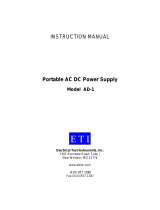 Eti AD-1 User manual