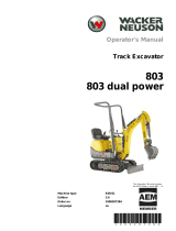 Wacker Neuson 803 User manual