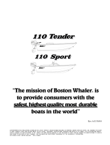 Boston Whaler 110 Sport Owner's manual