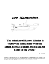 Boston Whaler 190 Nantucket Owner's manual