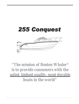 Boston Whaler 255 Conquest Owner's manual