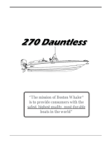 Boston Whaler 270 Dauntless Owner's manual