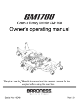 Baroness GM1700 Operating instructions