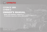 CFMoto CFORCE 800 Owner's manual