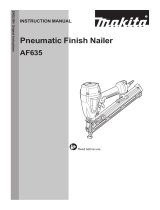 Makita AF635 User manual