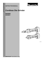 Makita BGD801 User manual