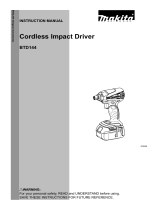 Makita BTD144 User manual