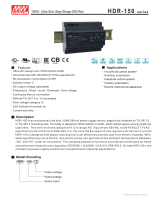 Meanwell HDR-150 series Owner's manual