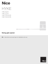 Nice Automation HYKE and HYKE Hi-speed series Owner's manual