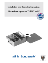 Tousek Turn 310 UF Owner's manual
