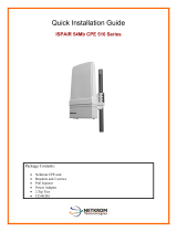 Netkrom ispair 54MB CPE 510 series Quick Installation Manual