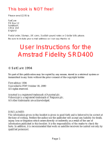 AMSTRAD fidelity SRD400 User Instructions